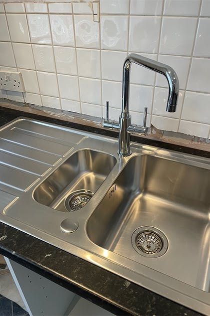 New kitchen sink in Tiptree